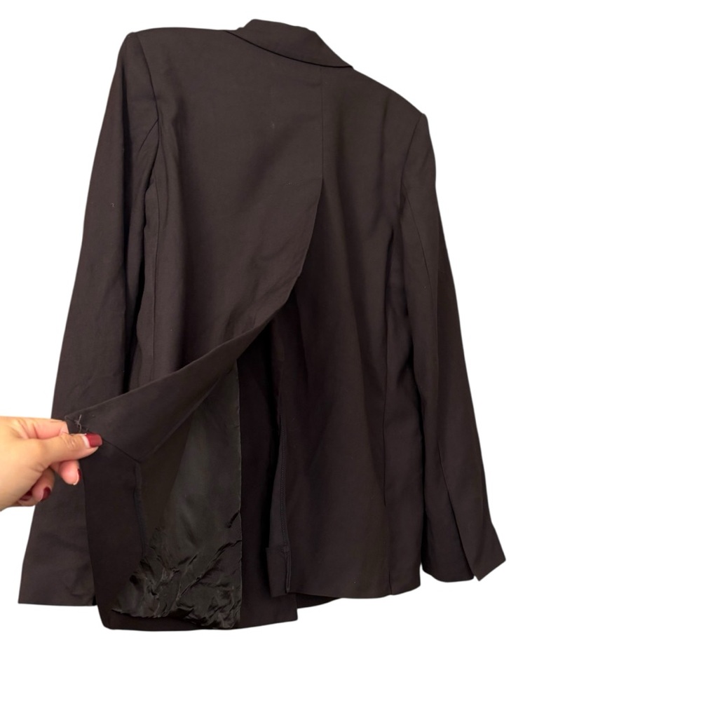 Cos Brown Oversized Split Back Wool Blend Size Eu… - image 2